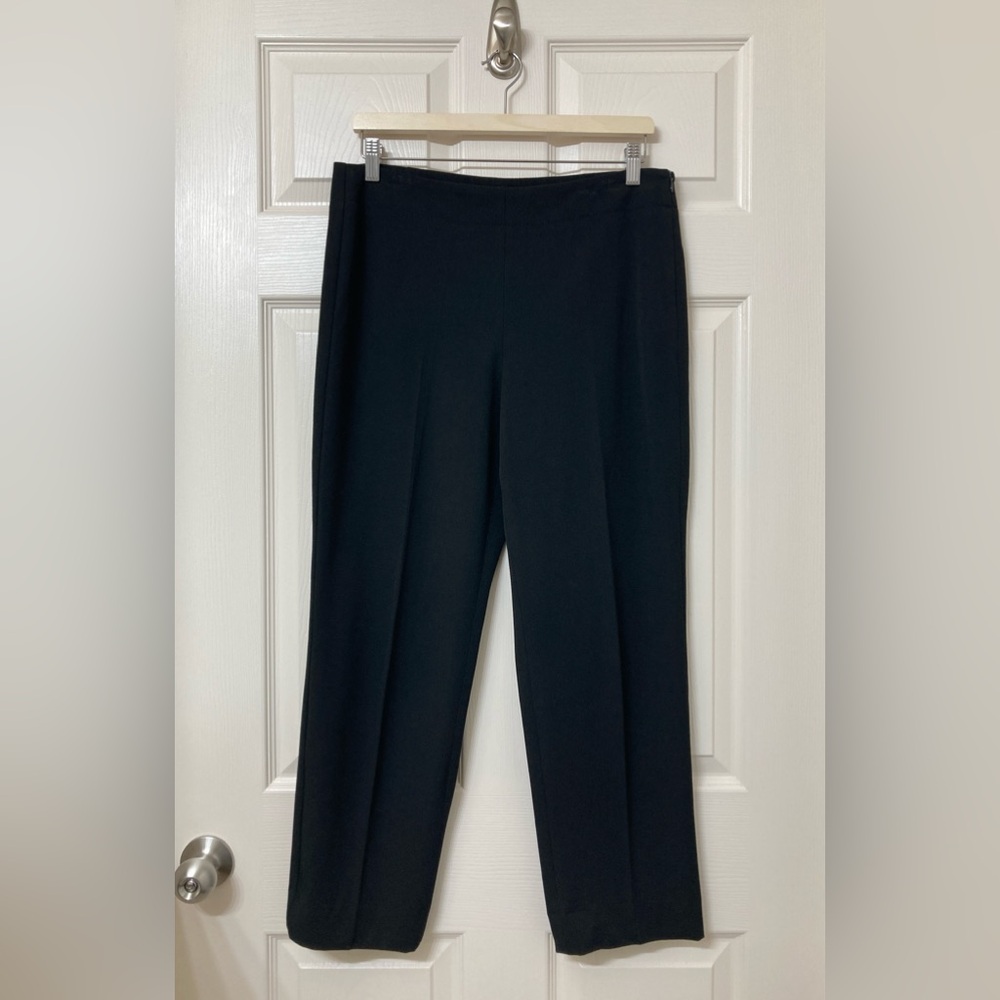 Talbots Women’s Heritage Black High Rise Straight Leg Trousers Pants 8 Short